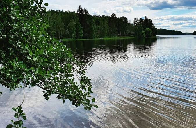 Pitkäjärven uimaranta.
