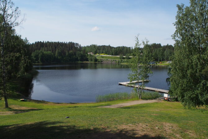 Uimaranta kesällä.