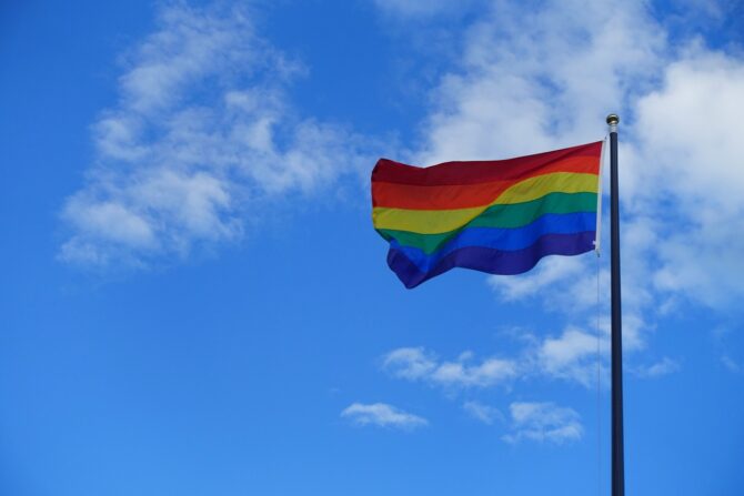 Pride flag.