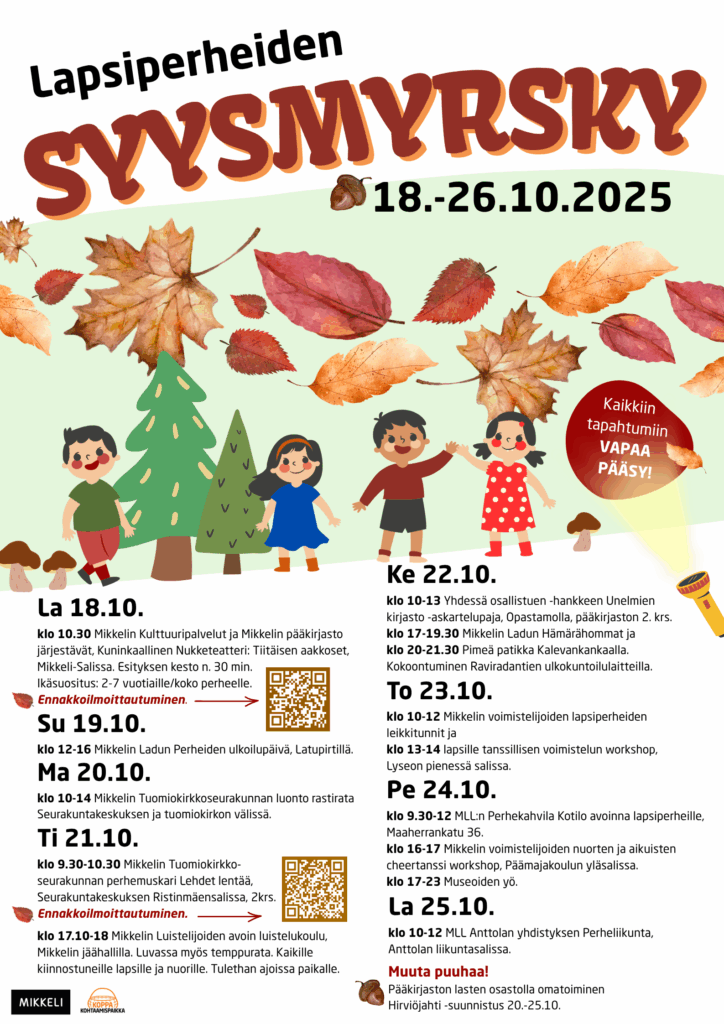 Syysmyrskyn tapahtumajuliste.