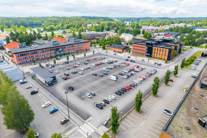 Ilmakuva kampuksesta.