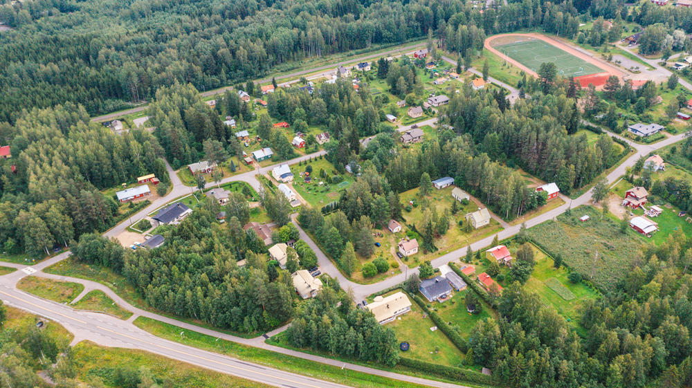 Ilmakuva Haukivuorelta.