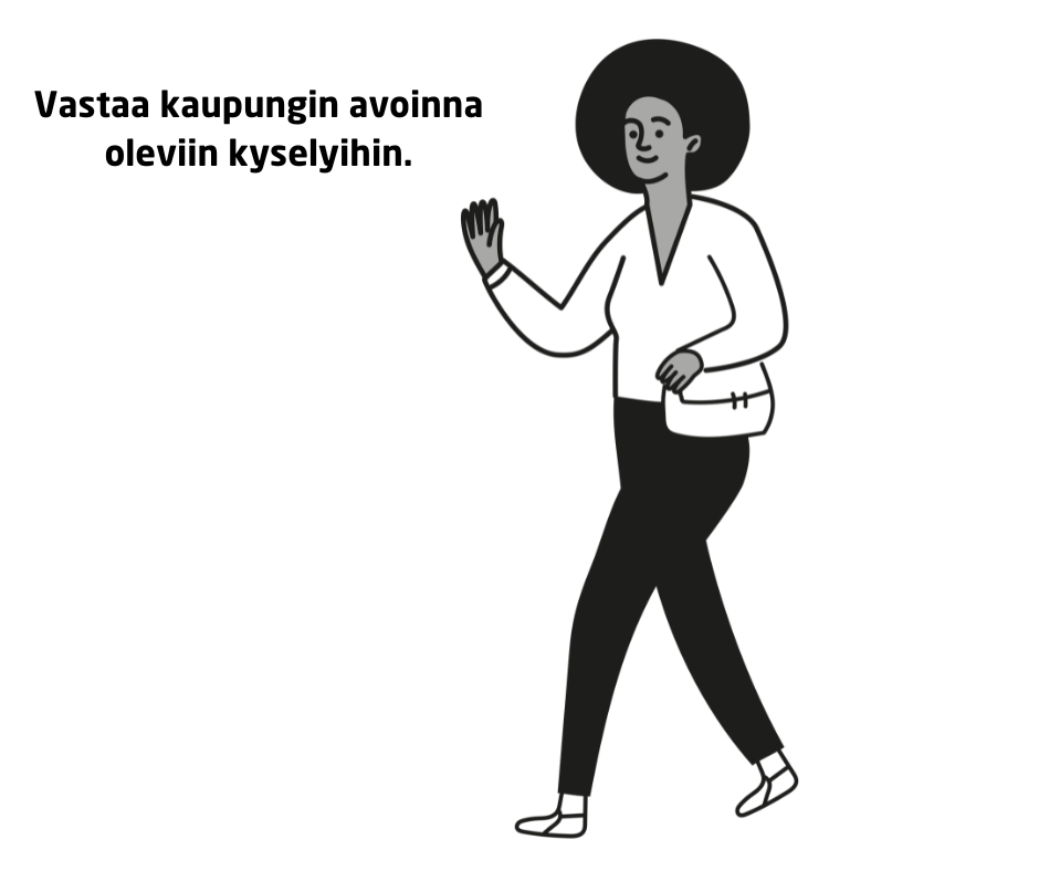 Kännykkää selaava nainen. 