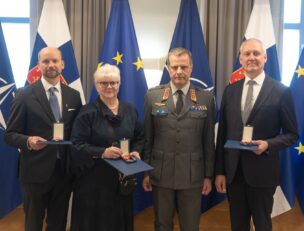 Ansiomitalin saaneet henkilöt.