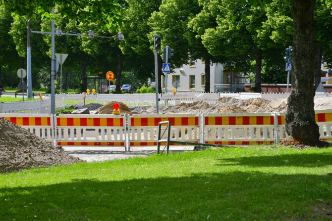 Tietyömaa.