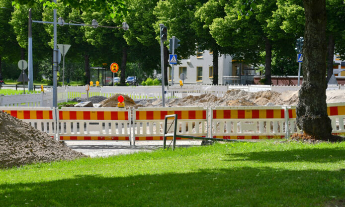 Tietyömaa.